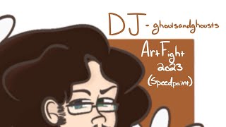 DJ  ghoulsandghousts  ArtFight 2023 Speedpaint [upl. by Mosira579]