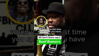 50 Cent Clears Up Jay Z Beef Rumors [upl. by Anisah]