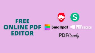 5 Best Free Online PDF Editor [upl. by Dearr]