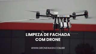 Dronewash  Limpeza com Drone para fachadas de prédios estruturas e painéis solares [upl. by Julian]