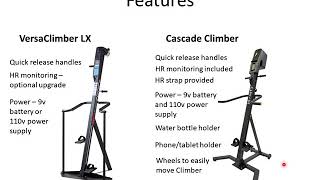 Versaclimber LX Commercial vs Cascade Climber [upl. by Filmore766]