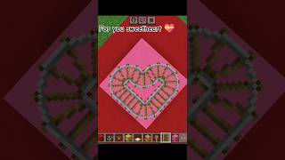 Minecraft viral rail heart track shorts [upl. by Delainey777]