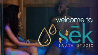 Welcome to sēk Sauna Studio Infrared Sauna  Cold Plunge  Blue amp Red Light Therapy  Pressotherapy [upl. by Solrak]