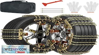 MOPHOTO Upgraded Snow Chains 10 Pack Tire Chains for CarsSUVsPickup Trucks Security Review [upl. by Vano]