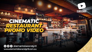 ELEMENTS BAR AND GRILL  BEST CINEMATIC RESTAURANT PROMOTIONAL VIDEO  SYDNEY AUSTRALIA [upl. by Grimona840]