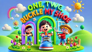 One Two Buckle My Shoe  Classic Nursery Rhyme for Kids fun rhyme cocomelon babyshark [upl. by Akimal]