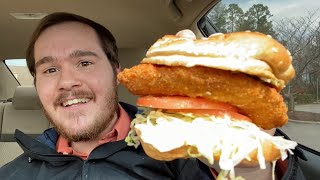 Arby’s Spicy Fish Sandwich Review A Delicious Fail [upl. by Anitroc]