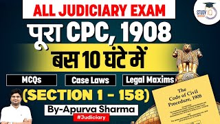 Complete CPC 1908 in 1 Class  Civil Procedure Code 1908  StudyIQ Judiciary [upl. by Fortune]