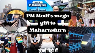 PM Modi unveils ₹11200 crore MEGA projects in Maharashtra projects launched [upl. by Lari561]