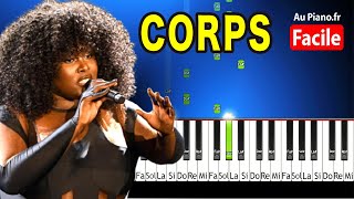 Yseult Corps Piano Cover Tuto FACILE Paroles Karaoké Au Pianofr [upl. by Ardnaz]