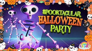 🎶 Skeleton Shake Party  A Crazy Halloween Dance for Kids 💀🕺 [upl. by Amikat]