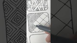 Easy Zentangle Patterns 86 zentangleart doodleart zentanglepattern doodlepattern artwork art [upl. by Ecitsuj]