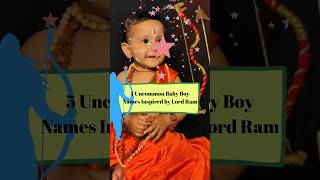 5 Uncommon Baby Boy Names Inspired by Lord Ram ytshorts babyboy lordram ayodhya name hindu [upl. by Rebm]