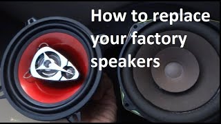 How to replace your Jeep TJ factory speakers detailed instructions [upl. by Tnilk750]