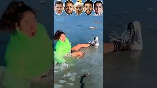 Lewandowski VS Neymar VS Lehmann VS Bernardo Silva VS Ronaldo Fall to Water [upl. by Eceirtal]