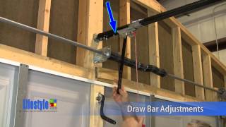 Lifestyle Screens Garage Door Adjustments  Opener Draw Bar and Back Hang [upl. by Trakas]