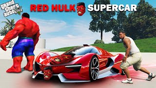 Franklin Stealing Red Hulk Supercar in GTA 5   Techerz [upl. by Annaya]