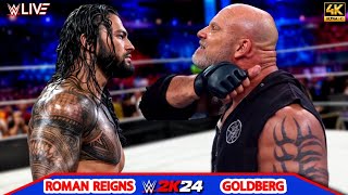 Goldberg vs Roman Reigns  Extreme Rules Match  SMACKDOWN 2024  WWE August 42024 [upl. by Saleem898]