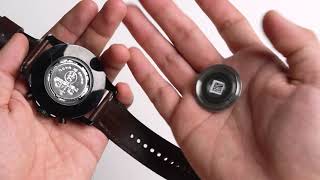 Fossil Q Hybrid Smartwatch FTW1159 battery replacement ASMR [upl. by Armstrong]