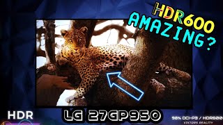 LG 27GP950 IPS NANO HDR Scene by Scene Performance Review and Analysis 4K 27quot HDR600 Test [upl. by Babbette921]