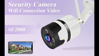 CHORTAU OutdoorampIndoor Security Camera To Connect The WiFi Video [upl. by Helena]