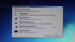 Windows 7  System Recovery Options  Como resolver [upl. by Rodrich473]