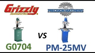 Grizzly G0704 Mill vs Precision Matthews PM25MV Mill [upl. by Fredette]