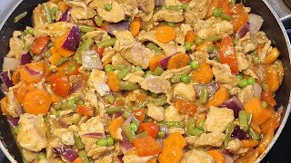 Stir Fry Chicken Breast With Vegetables  Chicken Breast and Vegetables Recipe [upl. by Einomrah]