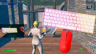 Corsair K65 RGB Mini ASMR Chill 🤩 Satisfying Gameplay Keyboard 😴 Fortnite 360 FPS Smooth 4K [upl. by Idalia]