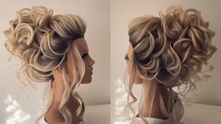 Beautiful updo hairstyle tutorial [upl. by Giverin559]