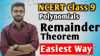 Remainder Thorem in HINDI  Class 9 NCERT Mathematics  Polynomials Class 9 Mathematics [upl. by Ij547]