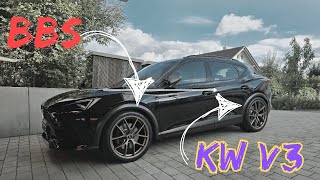 Cupra Formentor 245PS  kleines Upgrade von BBS und KW Variante 3 Fahrwerk [upl. by Kendrah]