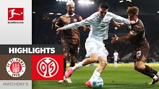 Mainz Shows Efficiency  FC St Pauli  1 FSV Mainz 05 03  Highlights  MD 6 – Bundesliga 2425 [upl. by Anderea]