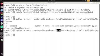 Using isolated environments with venv in Python at HPC2Ns Kebnekaise [upl. by Airamas]