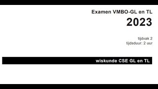 Wiskunde Examen Vmbo GLTL 2023 Tijdvak 2 Opg 17 tm 20 [upl. by Pietrek]