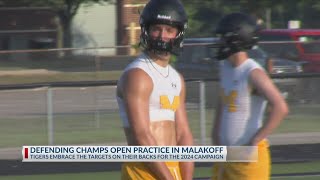 Malakoff opens fall football practice as defending state champions [upl. by Lang142]