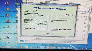 Reset Epson L3150 L3110 com Adjprog [upl. by Fortunato]