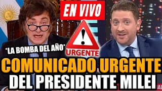 🔴¡URGENTE MILEI CON ANUNCIO BOMBA QUE HACE TEMBLAR A ARGENTINA JONY VIALE EN VIVO  FRAN FIJAP [upl. by Airekat]