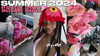 HUGE SUMMER SHEIN TRYON HAUL  outfits accessories bathing suits  more [upl. by Fotinas]