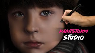 How to Paint Portrait in Paintstorm Studio  Timelapse  Speed painting Tutorial [upl. by Cynth]