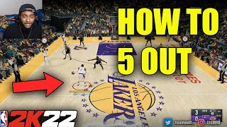 HOW TO 5 OUT IN NBA 2K22 [upl. by Hermon]