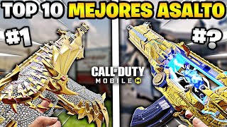 LOS 10 MEJORES FUSILES DE ASALTO PARA RANKED EN LA NUEVA TEMPORADA COD MOBILE TEMPORADA 9 COD MOBILE [upl. by Korb]