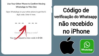 Como corrigir o código de verificação do WhatsApp não recebido no iPhone [upl. by Llerut980]