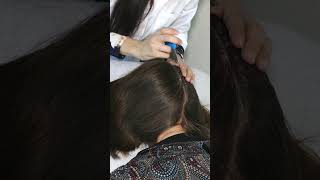 ASMR School Nurse LICE Check  Lice Removal with Tweezers Real Person asmr shorts short [upl. by Hamon134]