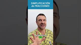 SIMPLIFICACIÓN de FRACCIONES 🤩 matematicas matefacil matematicasdesdelacocina fracciones [upl. by Roehm]