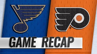 Binnington shuts out Flyers in 30 win [upl. by Arihsat574]