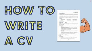 How to write a CV Get noticed by employers [upl. by Iluj]