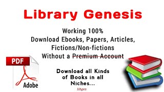 How to Download EbooksPDF for Free from Library Genesis without a Premium Account  libgen [upl. by Allak]