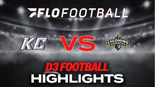 Highlights Keystone vs Lycoming College  2024 Landmark Football [upl. by Comras430]