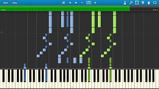 Piano Tiles 2  Hungarian Rhapsody No6 Synthesia MIDI [upl. by Klump]